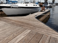 Kebony marina installation picture